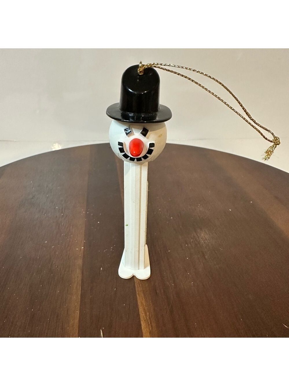 1996 Hallmark Snowman PEZ-Style Christmas Ornament Vintage Holiday Collectible
